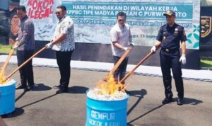 Pemusnahan Rokok Ilegal Purbalingga